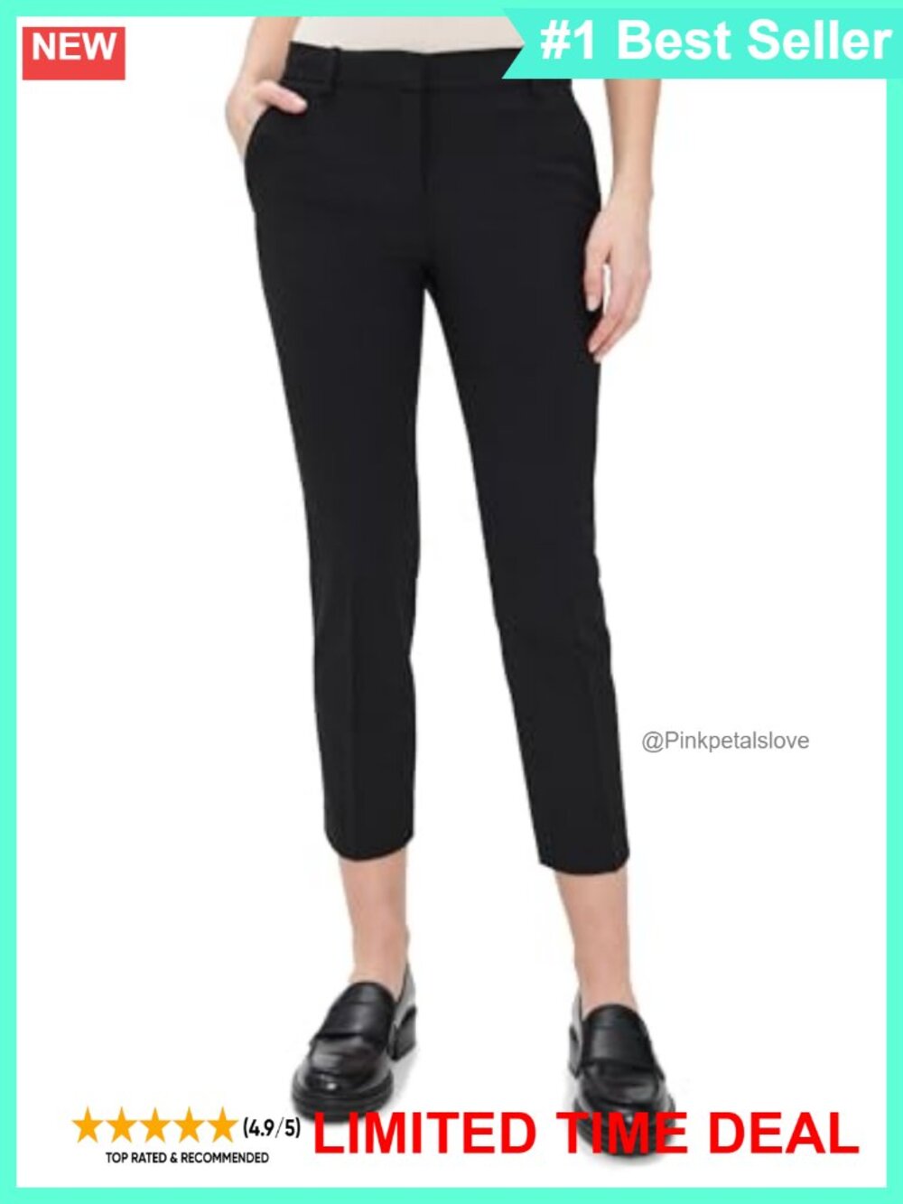 Treeca Trousers Suiting Seamless Hem Front Pleats Wear to Work
